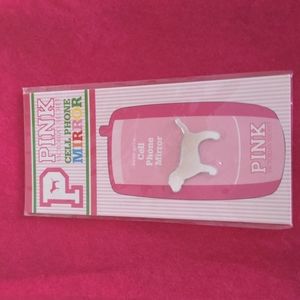 Secret PINK vintage dog cell phone mirror